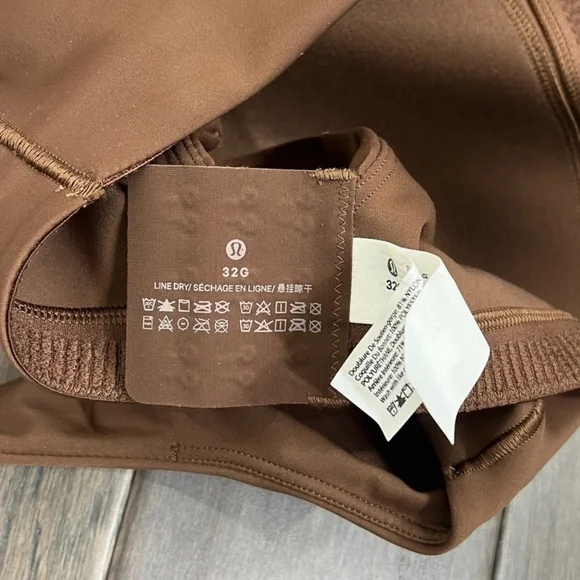 Lululemon NWT In Alignment Bra *Light Support, D–G Cups Java - Picture 10 of 10